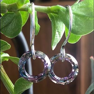 Sterling Silver and Swarovski Crystal Earrings